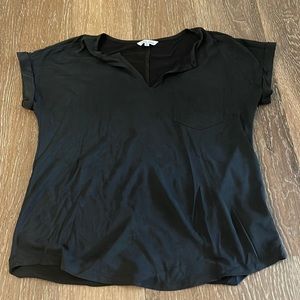 Naked zebra. Black shirt. Size small.